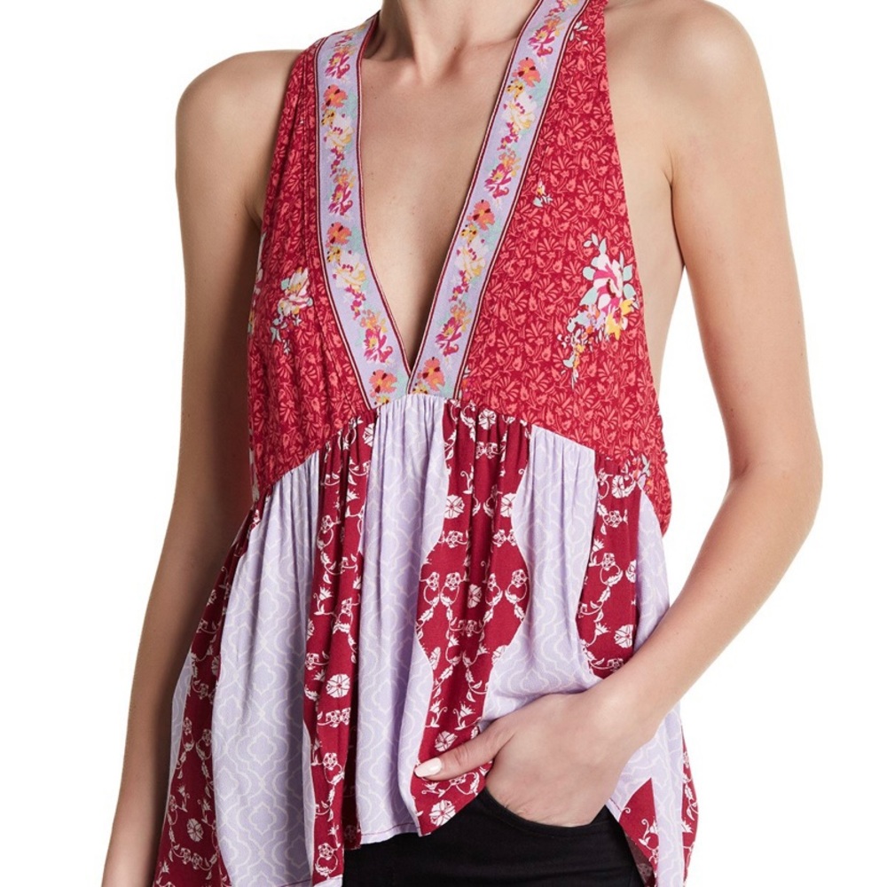 Free People Dream Darlin Floral Tank